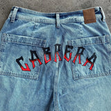 harajuku y2k baggy jeans the winged dragon of ra print wide leg denim pants popular anime jeans streetwear trouser men clothing unique jeans style 5723