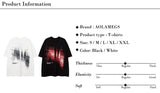 Vaporwave Graphic tee – Hip Hop Graffiti Printed Short Sleeved Retro American T Shir
