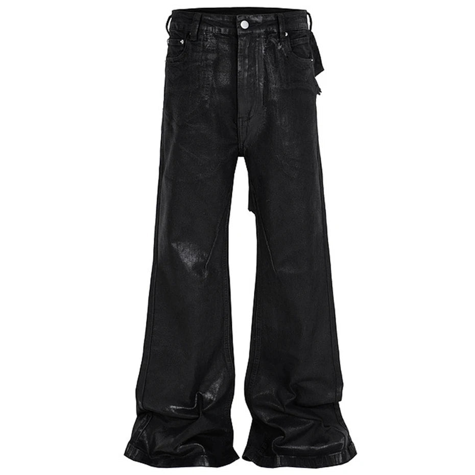 hi street flared jeans men broken patchwork denim pants streetwear harajuku luxury designer black jeans trousers male urban skinny jeans
