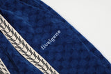 2024 spring and autumn mid waist straight jacquard velvet knitted trousers loose wide leg pants urban casual pants men and women unique default style 2047