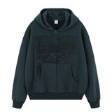 Tactical-inspired hoodie with futuristic anime vibes