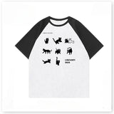Gothic Melting smiley – Korean Style Hong Kong Style Creative Animal Print Pure Cott