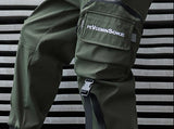 hip hop loose fit elastic waist cargo pants fashion military pocket ankle pants mens casual drewstring baggy sweatpants joggers unique joggers style 3553