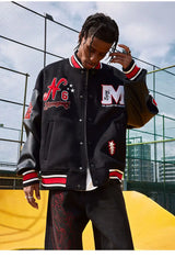 checkered bomber jacket, daily drip essential, men's streetwear fashion, oversized urban jacket, high quality cold-weather co