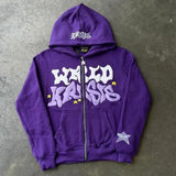 Harajuku High Street Colorful Fashion Letter Print Oversized Hoodie Me