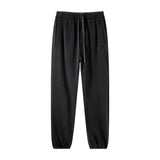 high street dark distressed vintage baggy joggers pants ins versatile drawstring sports pants men washing wax dyeing sweatpants unique joggers style 3191