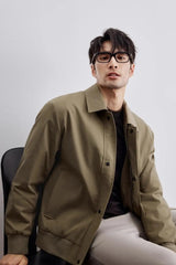 leather varsity coat, fall winter style, men's streetwear fashion, oversized urban jacket, high quality cold-weather coat
