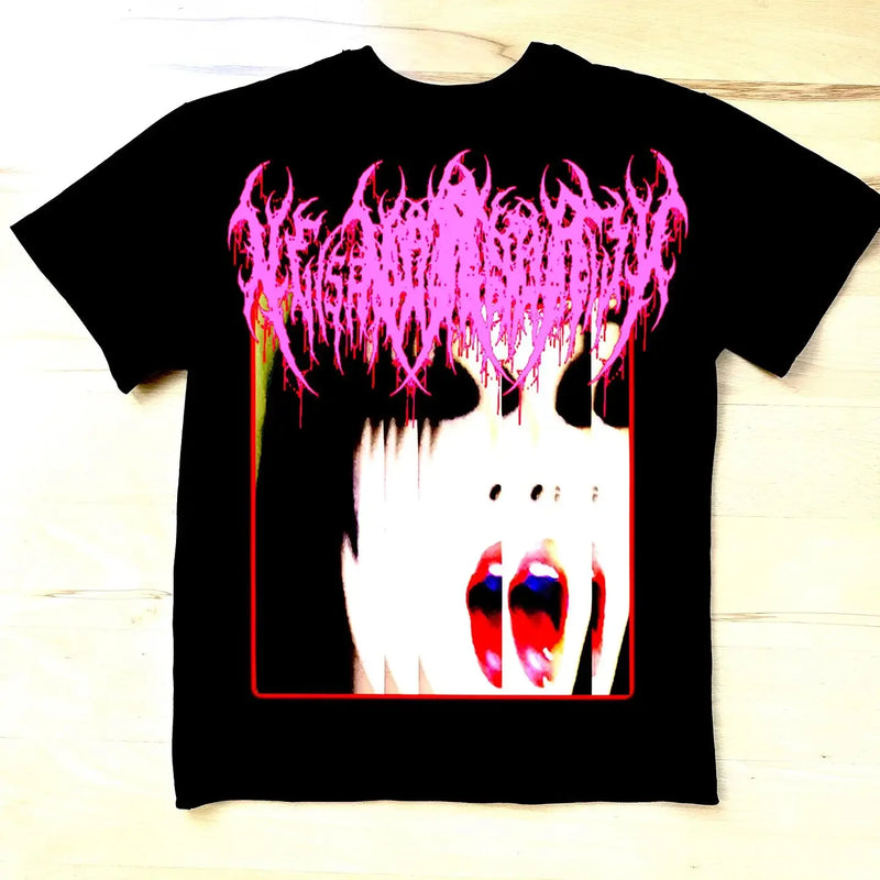 Skatercore Oversized shirt – Hip Hop Streetwear Cotton Short Sleeve Tops New Goth Style T