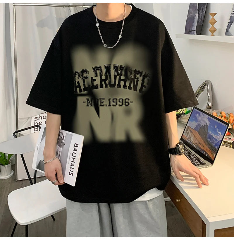 Vaporwave Graphic tee – 2024 New Short Sleeve T Shirt For Men American Hip Hop Fashion