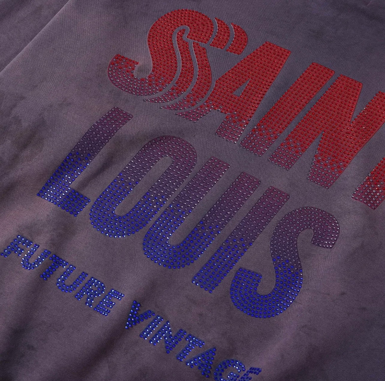 Hip-hop flex hoodie with oversized bling-style graphics