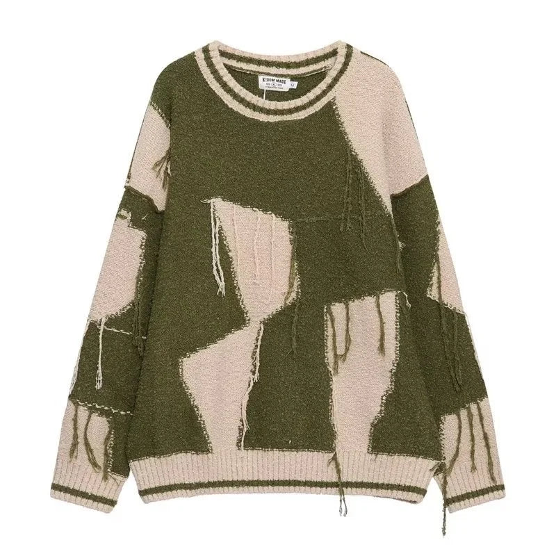 unisex flame knitwear, statement piece, trendy streetwear apparel for men and women