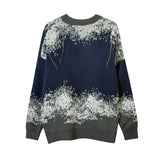 grunge pullover streetwear, modern knitwear, cozy fashion fit, stylish street outfit, modern aesthetic appeal