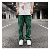 fashion design lines denim jeans mens zipper loose straight trousers hip hop new casual streetwear pants joggers baggy jeans unique joggers style 1444