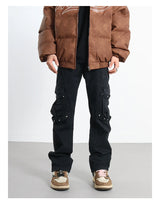 hip hip pants mens cargo harem pant streetwear side pockets harajuku joggers unisex baggy hosen loose straight cotton trousers unique joggers style 3205