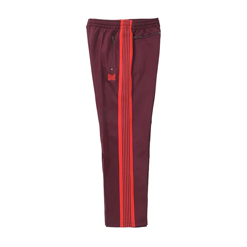 blue pattern embroidery casual motion pants men woman fashion street side edge weaving straight cylinder trousers unique default style 4723