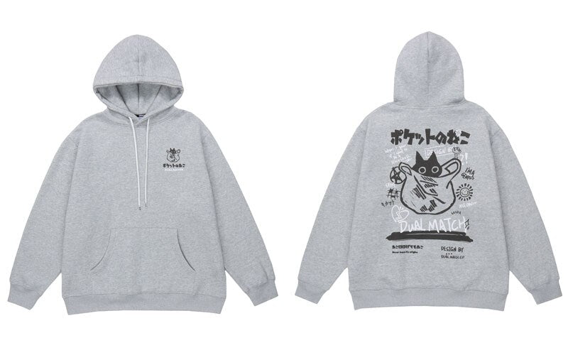 "Dual Match" Unisex Men Women Streetwear Graphic Hoodie