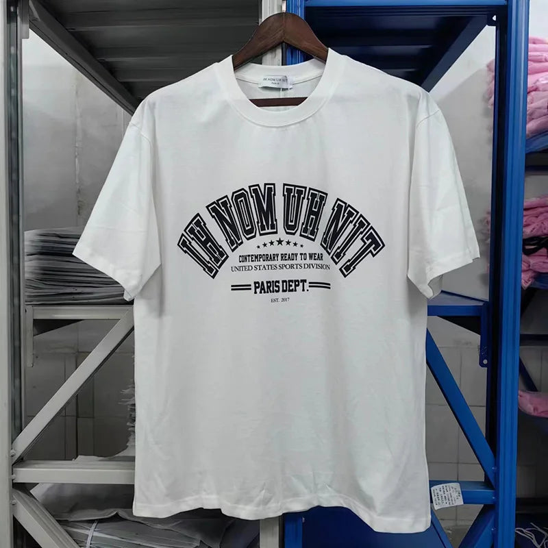 Harajuku Oversized Shirt – Black White Ih Nom Uh Nit Short Sleeve Tops Tee Men Woman Be – Urban Streetwear for Men & Women