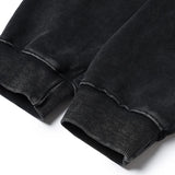 2023 Men Hip Hop Hoodie Sweatshirt Lightning Butterfly Streetwear Hoodie Retro Vintage Washed Black Hooded Pullover Harajuku