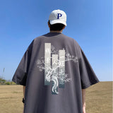 Harajuku Vintage anime – Chinese Style Graphic Short Sleeve T Shirts Mens Fashion