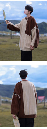 oversized flame jumper, 2025 fashion trend, fire knit jumper in oversized streetwear fashion