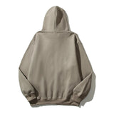 High Street Letter Foam Skull Vintage Fleece Hooded Hoodies Men And Wo