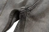 ro ribbons desert colore high elastic micro flared jeans mens straight baggy casual boot cut oversize solid loose denim trousers unique jeans style 875