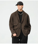 grunge winter jacket, layered citywear - comfortable cotton fit with bold prints