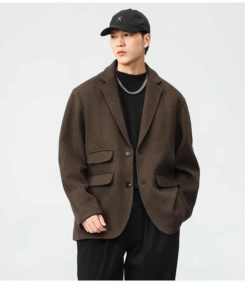 grunge winter jacket, layered citywear - comfortable cotton fit with bold prints