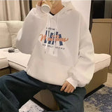 2024 New Cotton Fleece Hooded Sweatshirt For Men Autumn Long Sleeve Pu