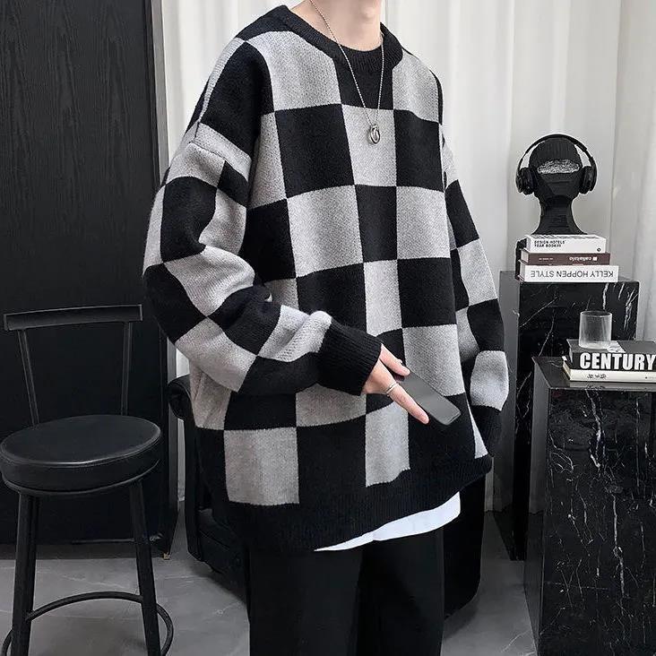 oversized flame jumper, 2025 fashion trend, fire knit jumper in oversized streetwear fashion