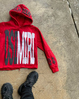 2023 New Fashion Streetwear Letters Oversized Print Pullover Hoodie Me