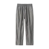 2024 new linen straight baggy pants for men summer breathable wide leg trousers y2k streetwear drawstring gym pantalones hombre unique default style 3269