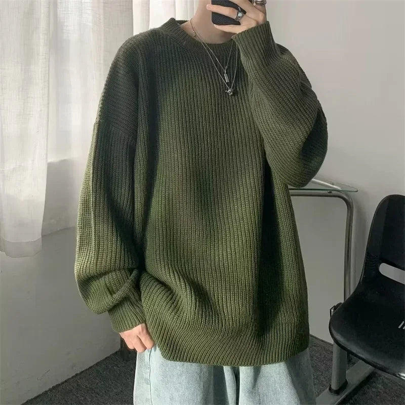 oversized flame jumper, 2025 fashion trend, fire knit jumper in oversized streetwear fashion