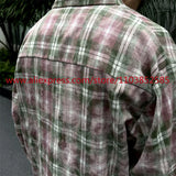 New 2024 Autumn Winter American Heavyweight Vintage Workwear Shirt Men's Coat Loose And Versatile Collar Tops Clothing Flannel