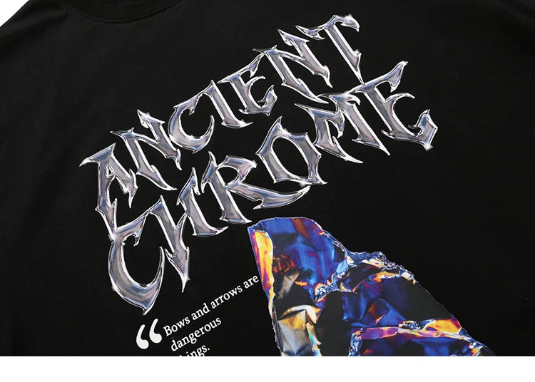 Gothic Oversized shirt – 2023 Men Hip Hop Streetwear T Shirt Harajuku Letter Graphic