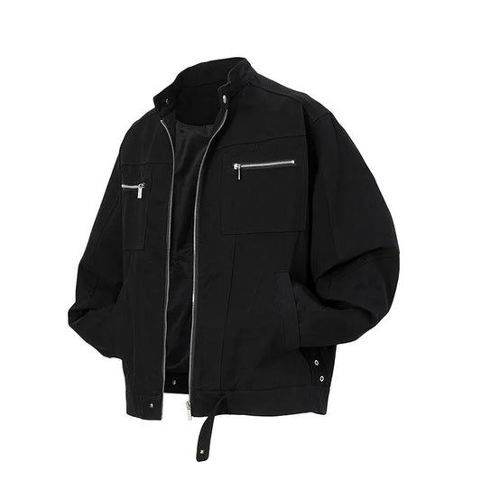 panelled bomber jacket, 2025 trend, men's streetwear fashion, trendy oversized fit, urban techwear design, modern hip hop sty