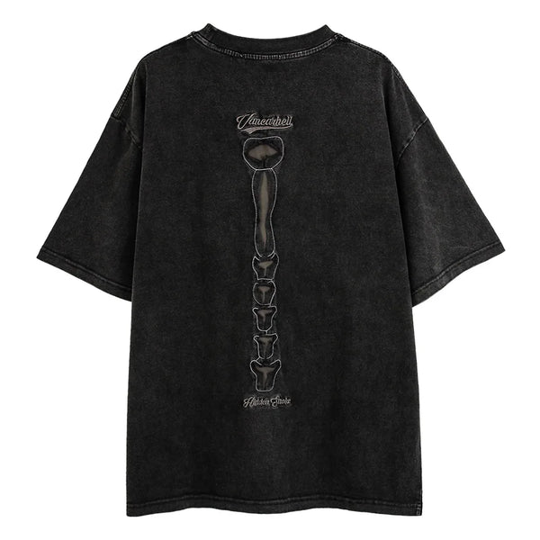 Anime Chrome logo – Hip Hop Loose Men Streetwear T Shirts Casual New 2023 Summer
