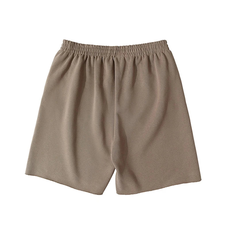 Good Quality New Kanye West Shorts High Street Chaopai Heavyweight Curled Edge Oversized Motion Casual Breeches