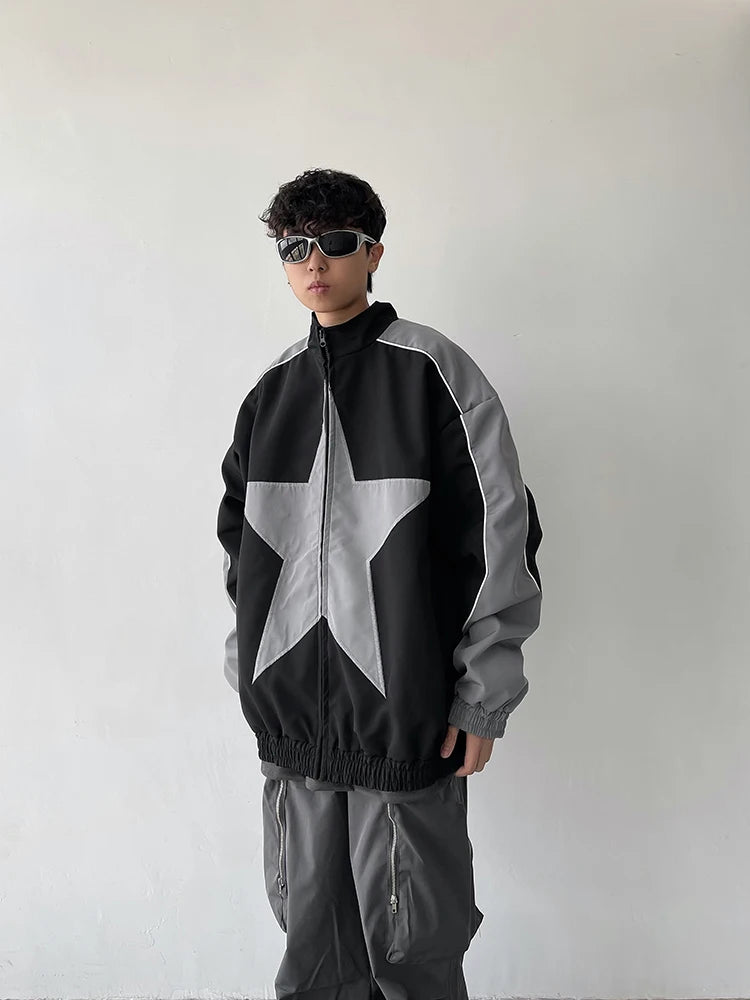 oversized grunge coat, photo-ready drip, for men, fall streetwear outfit, oversized style, layered fashion, modern aesthetic, graphic detail