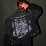 oversized y2k graffiti anime t-shirt with bold cartoon panel