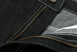 y2k streetwear multi pockets embroidery washed summer jeans shorts for men wide leg baggy casual denim over knee length pants unique jeans style 4744