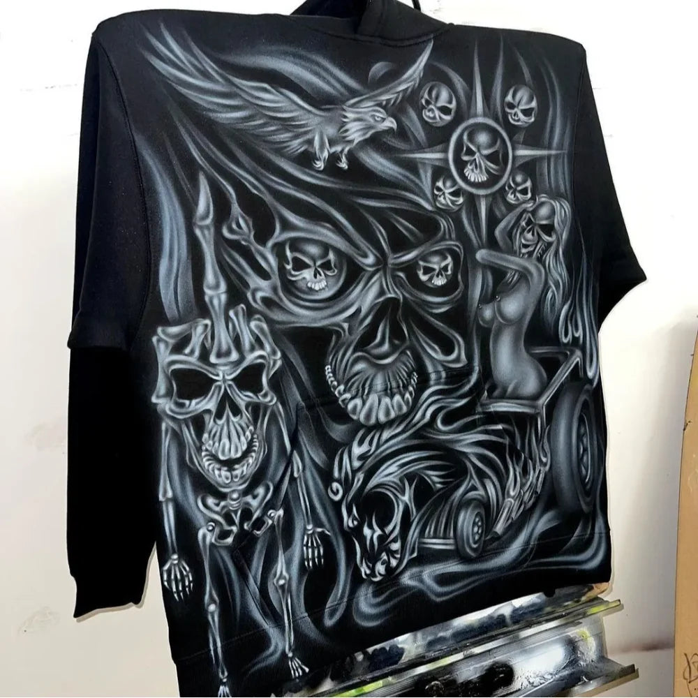 Y2K Womens Clothing Hoodies Sweatshirt Long Sleeve Pullover High Stree
