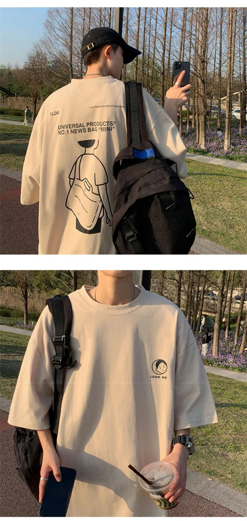 Harajuku Tribal flames – Japanese Streetwear T Shirt Mens Summer Oversized Graphic