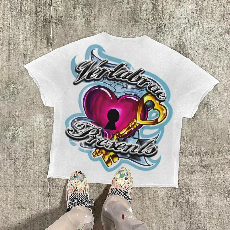 Sadcore Streetwear – American Sweetheart Graphic T Shirts Oversized Y2K Top – Edgy Streetwear for All Genders