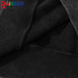 cyberpunk melting smiley featuring rainbowtouches new hoodies mens high street retro knight printing pattern hip hop harajuku women coat unisex superior quality