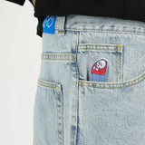 polar jeans big boy for men and women y2k hip hop cartoon embroidery retro blue wide pants gothic high waist wide pants unique jeans style 3010