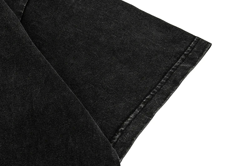 Skatercore Top – Fashion Skull Skeleton Holes Harajuku O Neck T Shirt – Urban Streetwear for Men & Women