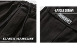 rainbowtouches 2022 tidal current new brand mens cargo pants harajuku fashion tie feet trousers loose safari style boy overalls unique cargo style 1685