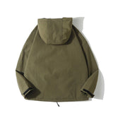 Urban streetwear windbreaker nan zip-up fleece