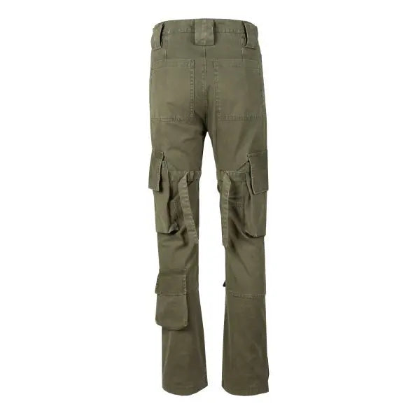 high street multi pockets tooling pants men army green cargo pants hip hop mopping trousers with band unique cargo style 199